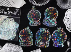 Holographic Bottle Waterproof Stickers β 10pcs