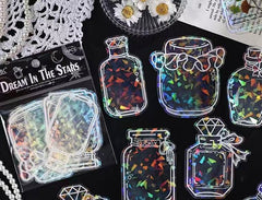 Holographic Bottle Waterproof Stickers β 10pcs
