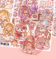 Cute Mochi Acrylic Resin Binder Clip Purple