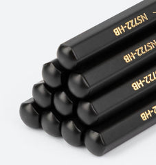 Black Wooden Writing Pencils Set of 10