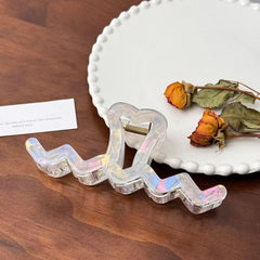 Mermaid Wave Acrylic Hair Claw 12.9cm