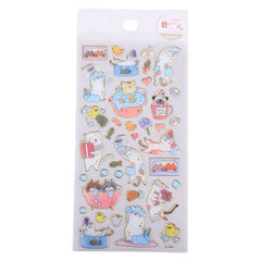 Cute Cat Resin & Foil Crystal Sticker - Shower