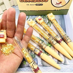 Bear Sparkle Crystal Gel Pen 0.4mm Black Ink Assorted