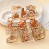 Capybara Liquid Sand Acrylic Box Keychain Assorted