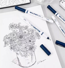 ZEBRA Millipen Pigment Ink Black