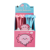 Axolotl Silicone Wiggle Gel Pen 0.5 mm Black Ink Assorted