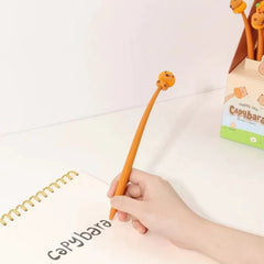 Capybara Wiggle Gel Pen 0.5 mm Black Ink Assorted