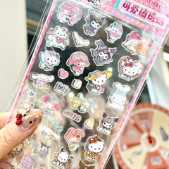 Sanrio Gold-Foil Crystal Jelly Sticker