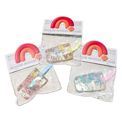 Glitter Ice Block Taba Squishy 12cm Assorted