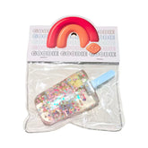Glitter Ice Block Taba Squishy 12cm Assorted