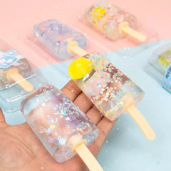 Glitter Ice Block Taba Squishy 12cm Assorted
