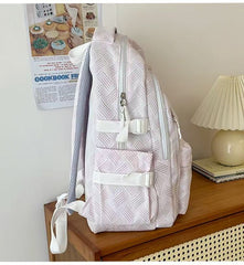 Light & Roomy Striped Backpack – 45×30×14cm