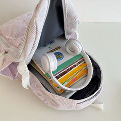 Light & Roomy Striped Backpack – 45×30×14cm