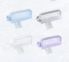 Stationery - Rosyposy Large-Capacity Transparent Waterproof Pencil Case - Purple - Goodie Goodie