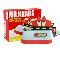 SpongeBob Series Silicone Boot-Shaped Earphone Case & Coin Purse Keychain