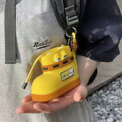 SpongeBob Series Silicone Boot-Shaped Earphone Case & Coin Purse Keychain