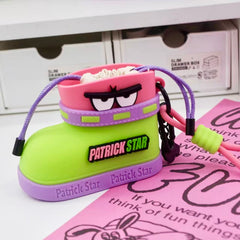 SpongeBob Series Silicone Boot-Shaped Earphone Case & Coin Purse Keychain