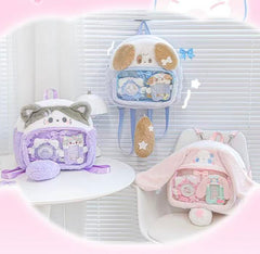 Rosyposy Plush Big-Head Backpack – Kitten