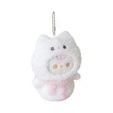 Rosyposy Snowman Plush Toy Keychain 120mm - Pink Kitten