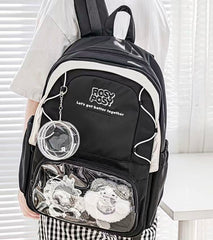 Rosyposy School Bag 31x41x11cm - Black