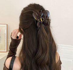 Accessories - French-Style Butterfly Hair Claw Clip 10 cm β Chocolate Brown - Goodie Goodie