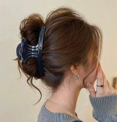 Accessories - Arc de Triomphe Hair Claw Clip 13 cm β Navy Blue - Goodie Goodie