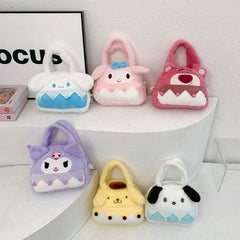 Bags & Storage - Cute Sanrio Plush Crossbody Bag 21×16×6cm - Goodie Goodie