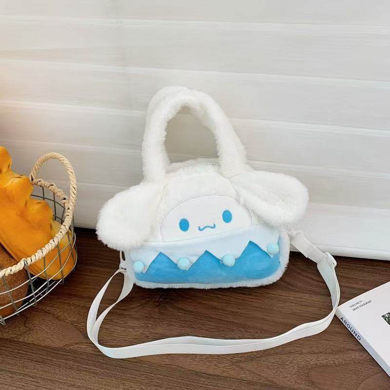 Bags & Storage - Cute Sanrio Plush Crossbody Bag 21×16×6cm - Goodie Goodie