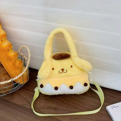 Bags & Storage - Cute Sanrio Plush Crossbody Bag 21×16×6cm - Goodie Goodie