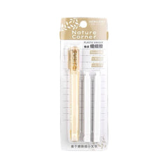 Stationery - KOKUYO Nature Corner Plastic Eraser with 2 Refills Assorted - Goodie Goodie