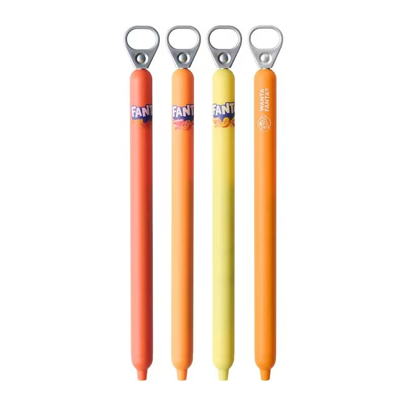 Stationery - Kaco x Fanta Gel Pen 0.5mm Black Ink - Goodie Goodie