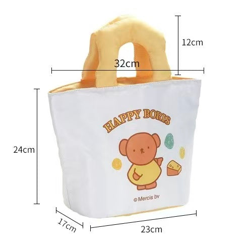 Lunch Boxes & Bags - Happy Boris Insulated Lunch Bag with Carry Handle 23 × 17 × 24 cm - Goodie Goodie