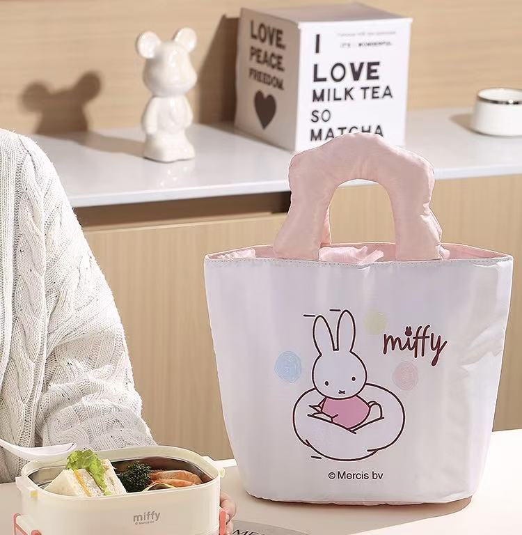 Lunch Boxes & Bags - Miffy Insulated Lunch Bag with Carry Handle 23 × 17 × 24 cm - Goodie Goodie