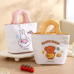 Lunch Boxes & Bags - Miffy Insulated Lunch Bag with Carry Handle 23 × 17 × 24 cm - Goodie Goodie
