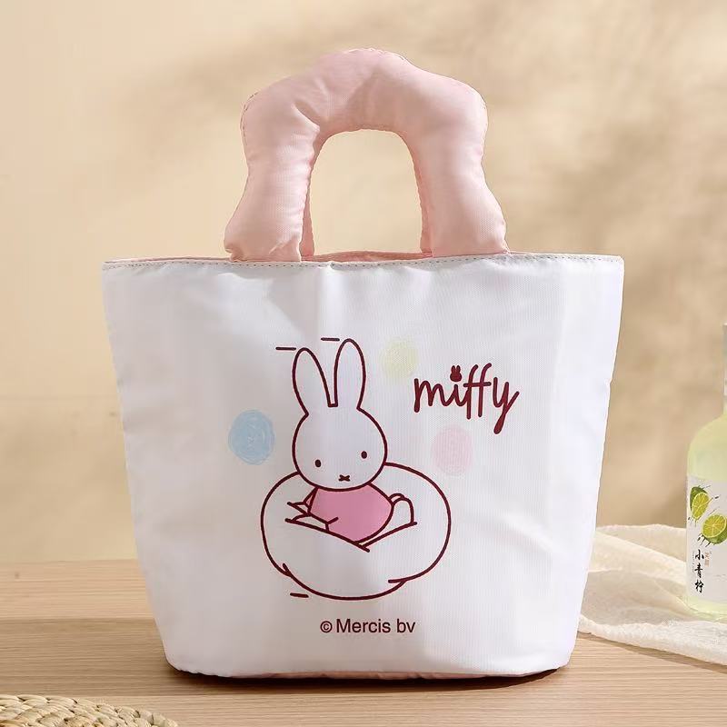Lunch Boxes & Bags - Miffy Insulated Lunch Bag with Carry Handle 23 × 17 × 24 cm - Goodie Goodie