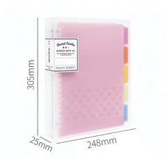 Stationery - Kokuyo Campus Semi-Transparent Pastel Cookie Binder Notebook A4 40 Sheets - Goodie Goodie