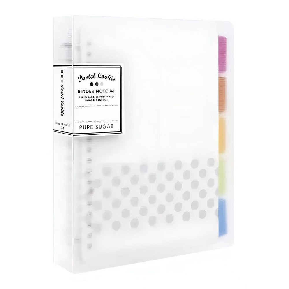 Stationery - Kokuyo Campus Semi-Transparent Pastel Cookie Binder Notebook A4 40 Sheets - Goodie Goodie
