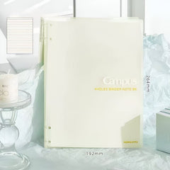 Stationery - Kokuyo Campus Semi-Transparent 4 Holes Binder Note B5 β Light Yellow - Goodie Goodie
