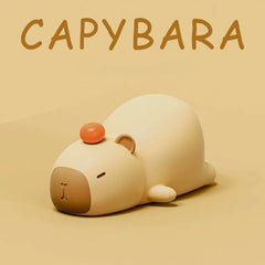 Tech & Toys - Lying Capybara Squishy Silicone Night Light - Goodie Goodie