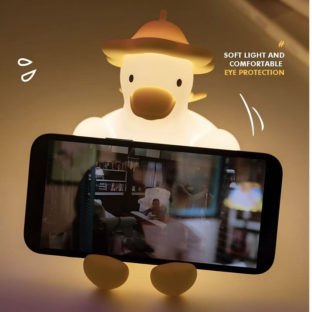 Tech & Toys - Cute Duck Squishy Silicone Night Light - Goodie Goodie
