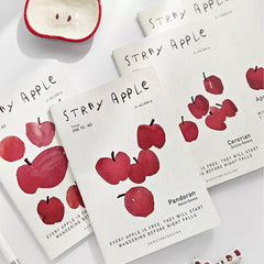 Stationery - Stray Apple B5 Lined Notebook 44 Sheets Assorted - Goodie Goodie