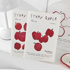 Stationery - Stray Apple B5 Lined Notebook 44 Sheets Assorted - Goodie Goodie