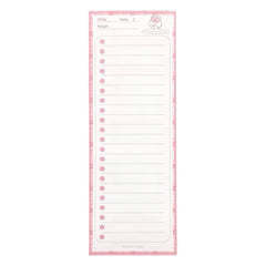 Stationery - Rectangular Target List Notepad 50 Sheets 91×256 mm - Goodie Goodie