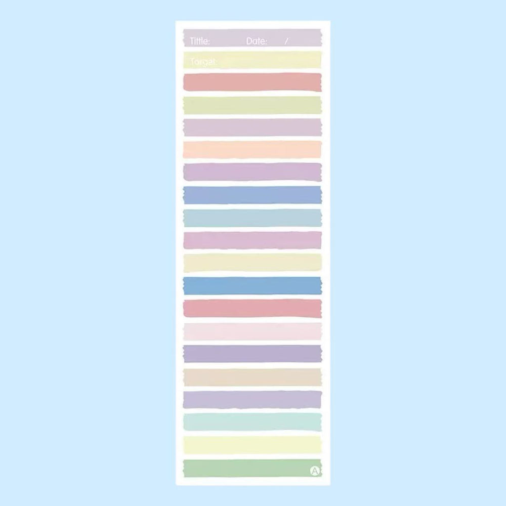 Stationery - Rectangular Multi-Colour Target List Notepad 50 Sheets 91Γ256 mm - Goodie Goodie