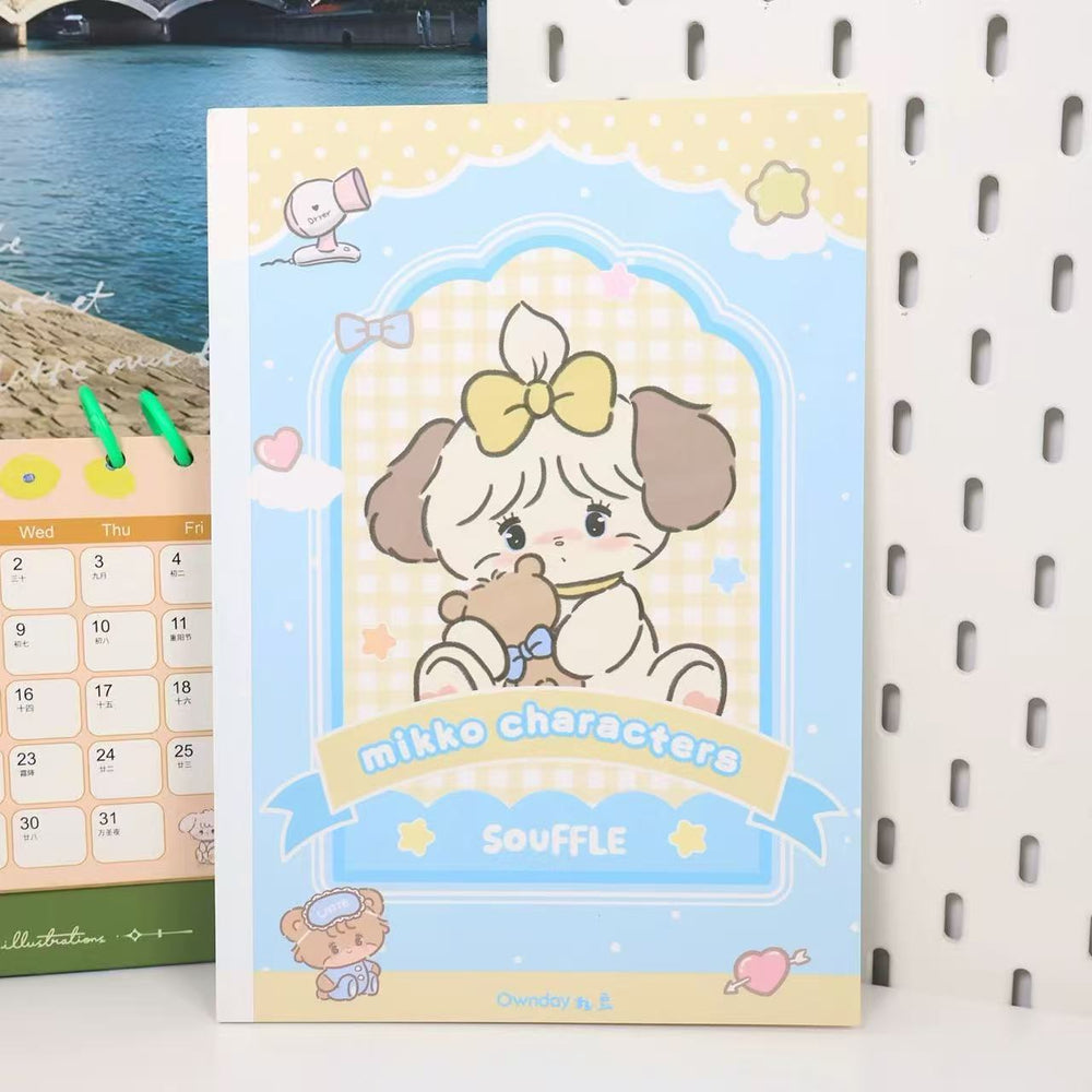 Stationery - Mikko Characters B5 Ruled Notebook 40 Sheets Assorted - Goodie Goodie
