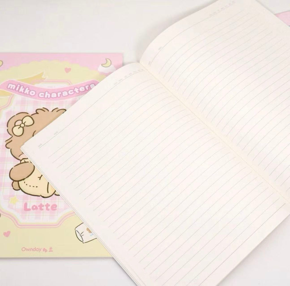 Stationery - Mikko Characters B5 Ruled Notebook 40 Sheets Assorted - Goodie Goodie