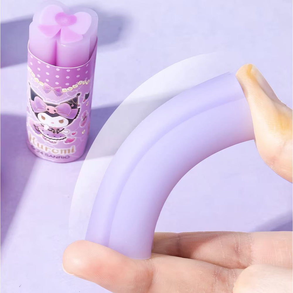 Stationery - Kuromi Bow-Shaped Eraser 60x19mm Assorted - Goodie Goodie