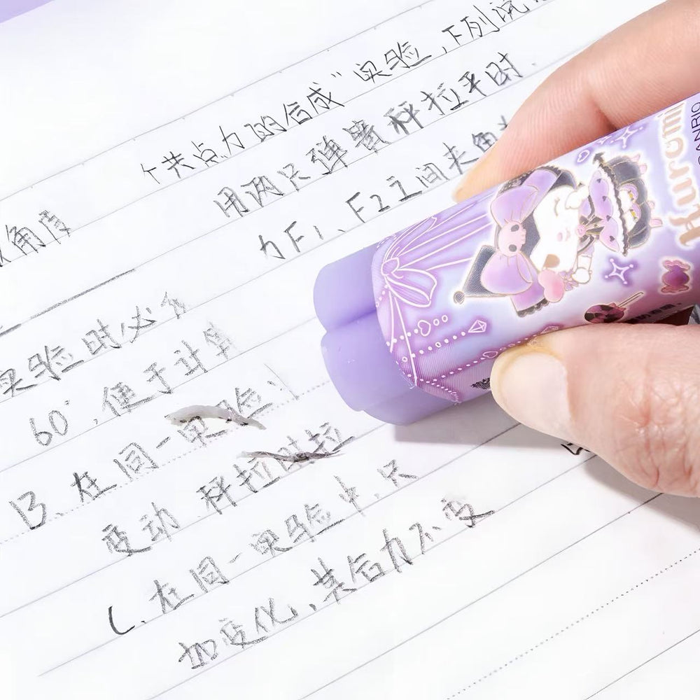 Stationery - Kuromi Bow-Shaped Eraser 60x19mm Assorted - Goodie Goodie