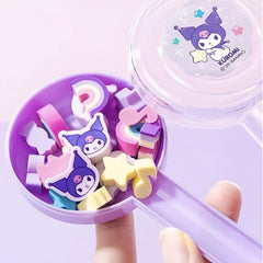 Stationery - Sanrio Characters Lollipop Box Mini Erasers 20 Pieces - Goodie Goodie