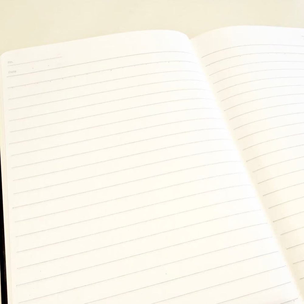 Stationery - KOKUYO Campus Solid Colour Hardcover A5 Ruled Notebook 100 Sheets – Black/Yellow - Goodie Goodie